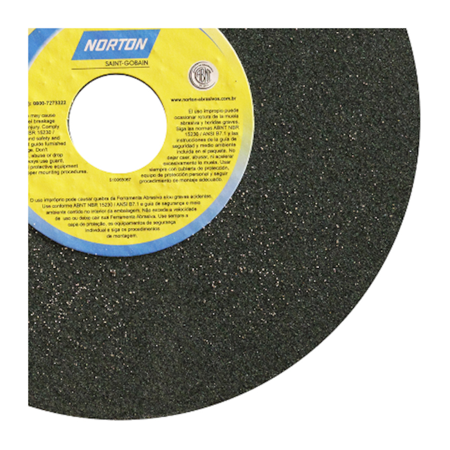 Rebolo Reto de Widia 8'' X 1'' X 1.1/4'' Grão 80 FE 39C 80K NORTON-a229da1f-78fd-43f2-9dea-b78bb86d924a