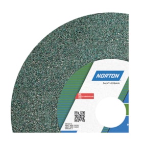 Rebolo Reto de Widia 8'' X 3/4'' X 1.1/4'' Grão 80 FE 39C 80K NORTON 