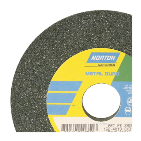 Rebolo Reto de Widia 8'' x 3/4'' x 1.1/4'' Grão FE 39C 60K NORTON-ed3796b1-ece9-402f-94a4-b99f3859089a