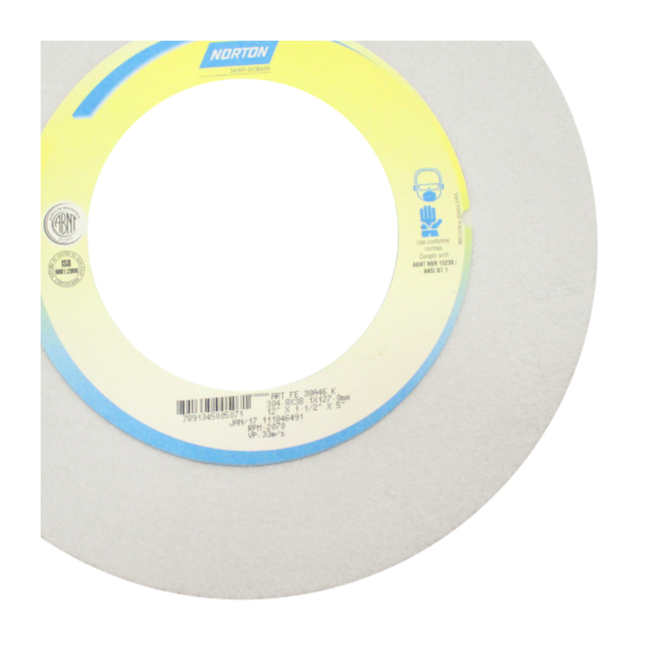 Rebolo Reto para Ferramentaria 12'' X 1.1/2'' X 5'' Grão 46 FE 38A 46K NORTON-61960b32-0a65-48ad-ba38-c79e89479316