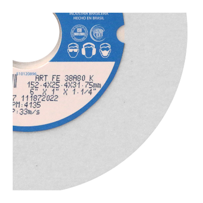 Rebolo Reto para Ferramentaria 8'' X 1.1/4'' Grão 80 FE 38A 80K NORTON -75fc0b45-51bc-49a4-9ed1-594755eeafff