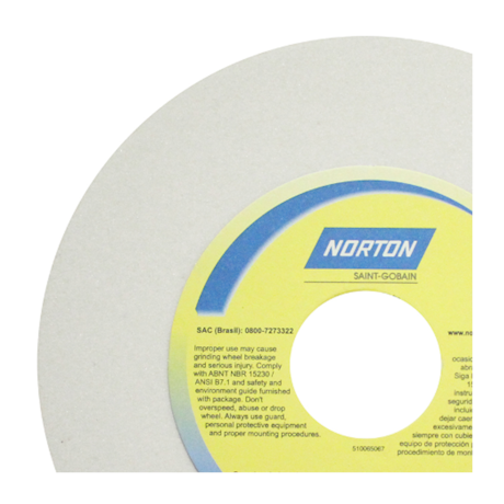 Rebolo Reto para Ferramentaria 8'' X 1/2'' X 1.1/4'' Grão 60 FE 38A 60K NORTON-aadeccf0-fb64-47d0-859a-8c4f75e010fb