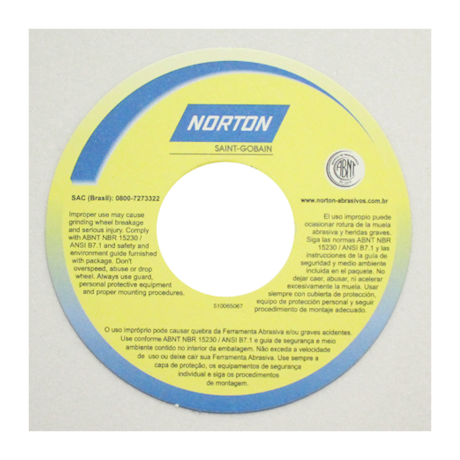 Rebolo Reto para Ferramentaria 8'' X 1/2'' X 1.1/4'' Grão 60 FE 38A 60K NORTON-c7742273-dd2d-465d-a50e-0e862e33f3b8