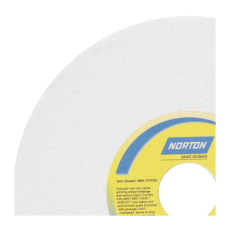 Rebolo Reto para Ferramentaria 8'' X 3/4'' X 1.1/4'' Grão 60 FE 38A 60K NORTON-5b78a773-2597-462a-8623-dc20163f4091