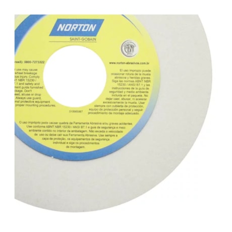 Rebolo Reto para Ferramentas 14'' 1.1/4'' 5'' Grão 46 FE 38A 46K NORTON-4c66bedb-728b-476b-998a-ef9439e039c1