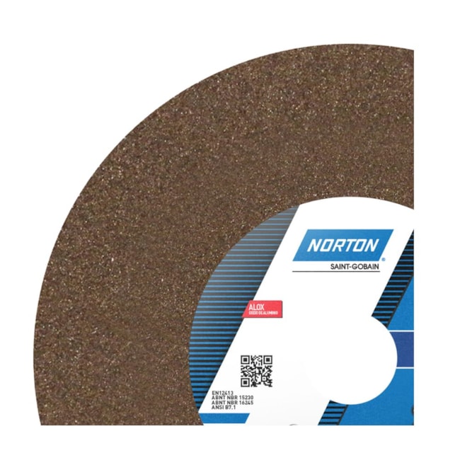Rebolo Reto para Uso Gera 10'' X 1'' X 1.1/2'' Grão 60 ART A60 NVS NORTON-24fca364-c036-4199-9ce3-914735c0b529