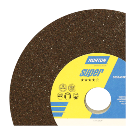 Rebolo Reto para Uso Geral 10'' X 1'' X 1.1/2'' Grão 36 ART A36 QVS NORTON-5dceeb94-350e-4625-a24b-b89f03ef3c05