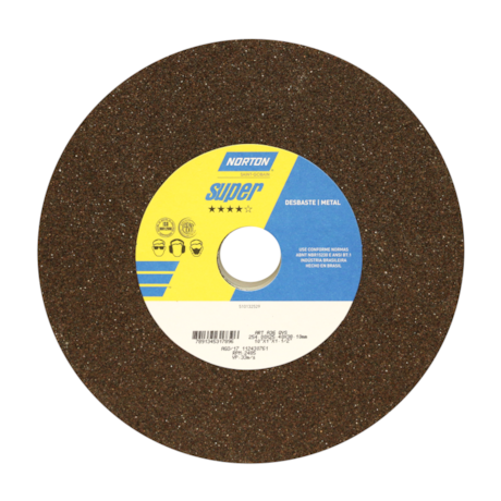 Rebolo Reto para Uso Geral 10'' X 1'' X 1.1/2'' Grão 36 ART A36 QVS NORTON-f2352175-738a-4828-955f-9da71085b0ab