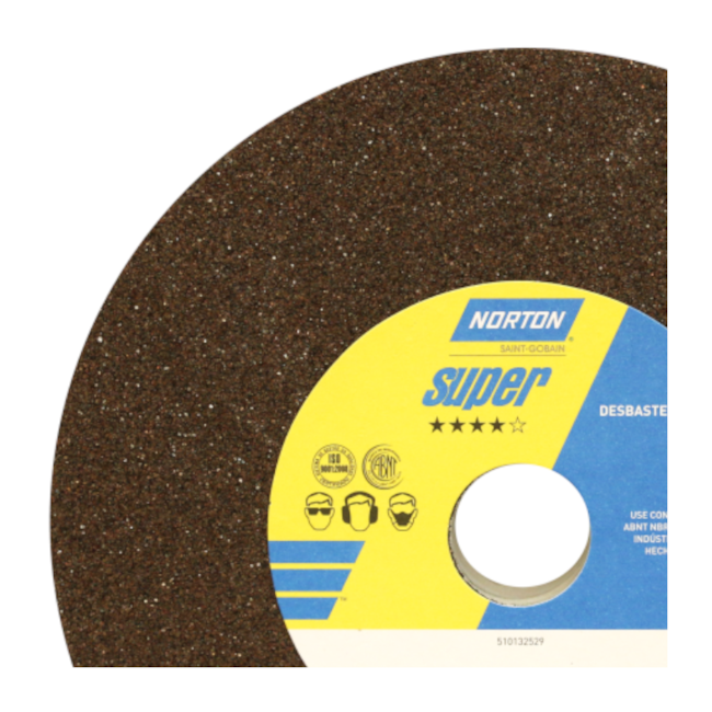 Rebolo Reto para Uso Geral 10'' X 1'' X 1.1/2'' Grão 46 ART A46 OVS NORTON-bc4d652c-a17a-49fc-bcf5-fe6c5fa9da9a