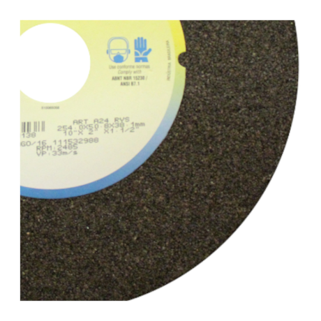 Rebolo Reto para Uso Geral 10'' X 2'' X 1.1/2'' Grão 24 ART A24 RVS NORTON-834dfe78-b1e6-4c85-b983-e23fefd92baa