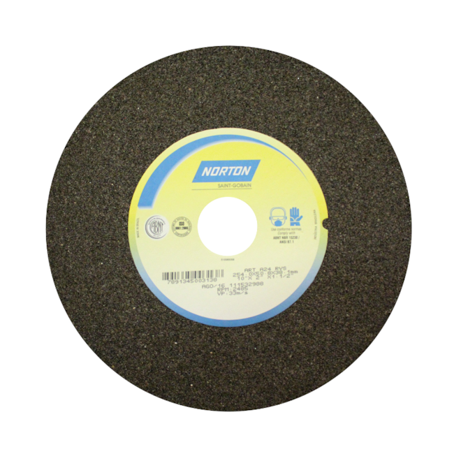 Rebolo Reto para Uso Geral 10'' X 2'' X 1.1/2'' Grão 24 ART A24 RVS NORTON-df2afd95-f147-4f83-8b2c-dd31dc382d6d