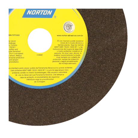 Rebolo Reto para Uso Geral 12'' X 1.1/2'' X 1.1/2'' Grão 46 ART A46 OVS NORTON-f2f3801a-4d81-4c87-bbe9-646e715c54f6