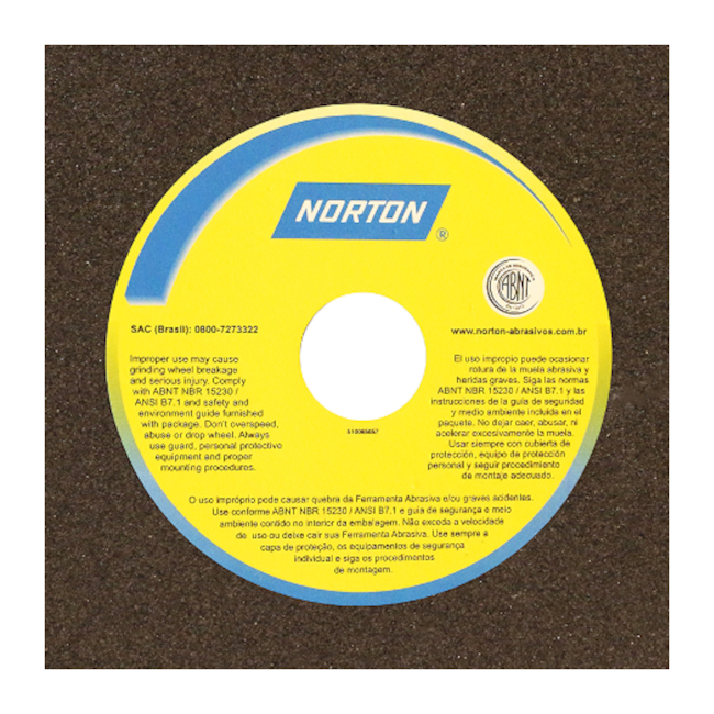 Rebolo Reto para Uso Geral 12'' X 1.1/2'' X 1.1/2'' Grão 46 ART A46 OVS NORTON-d1109375-3086-4350-bdf1-04a396f9a3e1