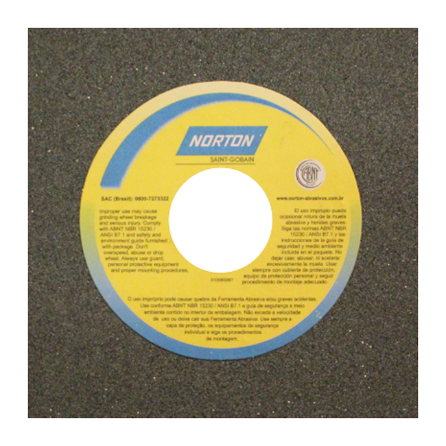 Rebolo Reto para Uso Geral 12'' X 1.1/4'' X 1.1/2'' Grão 60 ART A60 NVS NORTON-09a20498-ea1c-4f5f-b6cf-838f9d40dfd9