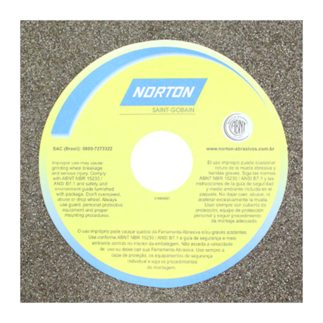 Rebolo Reto para Uso Geral 12'' X 12'' X 1.1/2'' Grão 60 ART A60 NVS NORTON-72e0d3f7-135c-488e-8a6f-326bf636350a