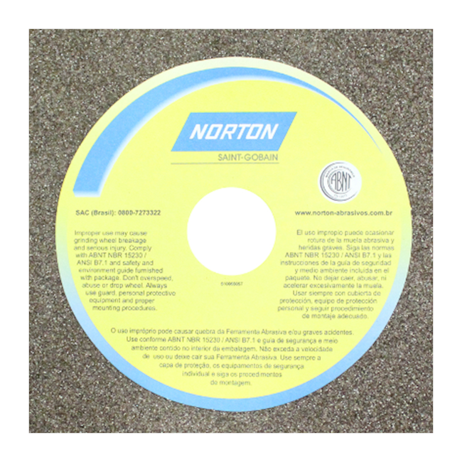 Rebolo Reto para Uso Geral 12'' X 12'' X 1.1/2'' Grão 60 ART A60 NVS NORTON-824933c3-d68a-4061-8b76-f1ce106705b1