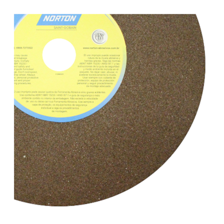 Rebolo Reto para Uso Geral 14'' X 2'' X 1.1/2'' Grão 36 ART A36 QVS NORTON-5ef69f24-8a44-4164-88de-8d176ee085d1