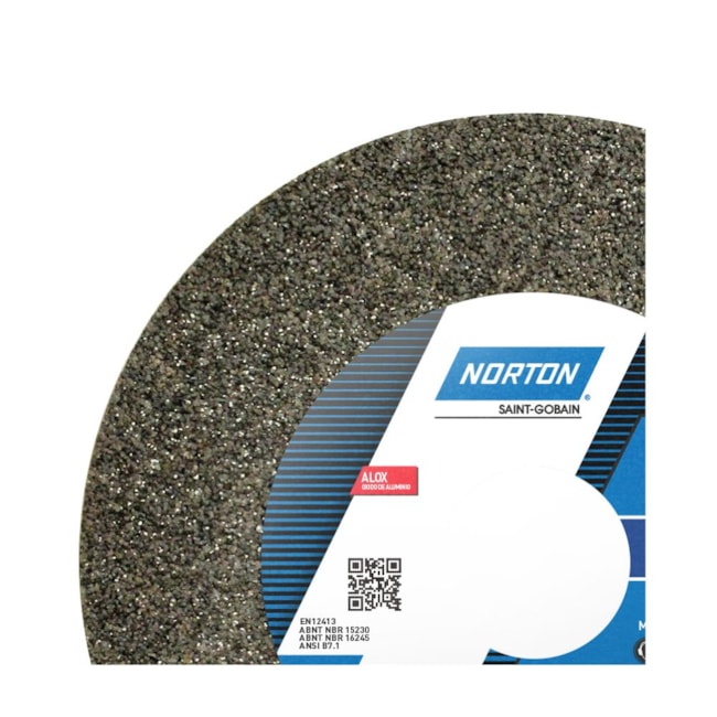 Rebolo Reto para Uso Geral 6'' X 3/4'' X 1.1/4'' Grão 60 ART A60 NVS NORTON-1a4a4316-f06e-4be3-86ca-45738365cfc5