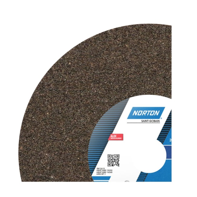 Rebolo Reto para Uso Geral 8'' X 1'' X 1.1/4'' Grão 24 ART A24 RVS NORTON-f597ff55-e16f-406a-9fb9-8ff18bdea031