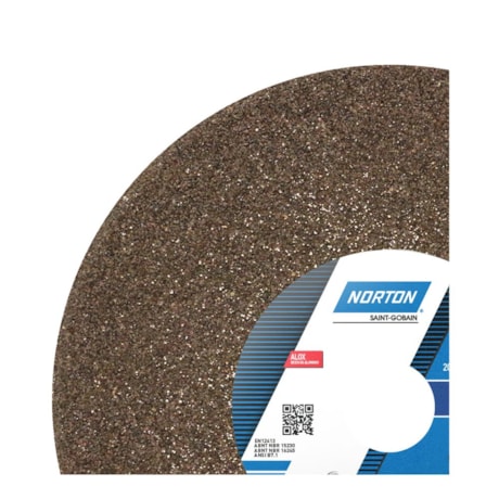 Rebolo Reto para Uso Geral 8'' X 1'' X 1.1/4'' Grão 36 ART A36 QVS NORTON-264a4e1b-1587-463b-9fe3-d072be606614