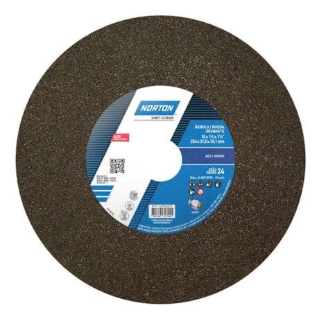 Rebolo Reto Uso Geral 1.1/4'' Grão 24 ART A24 RVS NORTON-51104e5b-5118-4b22-8b70-378dbb5a5944