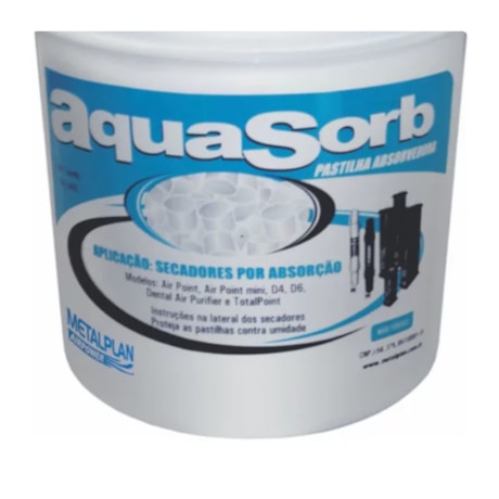 Refil para Secador de Ar Comprimido 1Kg AQUASORB1 METALPLAN-8f551982-2428-4c07-8644-17383fed24cd