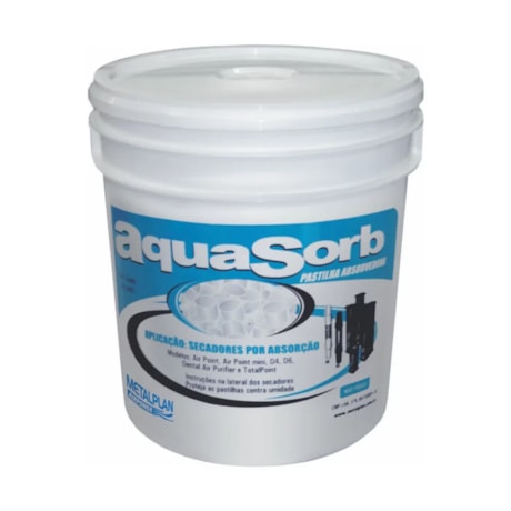 Refil para Secador de Ar Comprimido 1Kg AQUASORB1 METALPLAN-82648894-ad32-4610-9862-83d4a4b4dfaa
