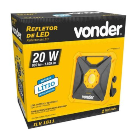 Refletor de Led 18V Intercambiável s/Bateria S/Carregador ILV 1811 VONDER-458b0d0a-c3be-4f06-8536-78ab1e068f25