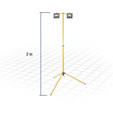 Refletor LED 20W 6500K Bivolt Preto Tripé 2 metros 8075002020 VONDER-6c7e8a5b-b355-4635-9b27-26971de5f0df