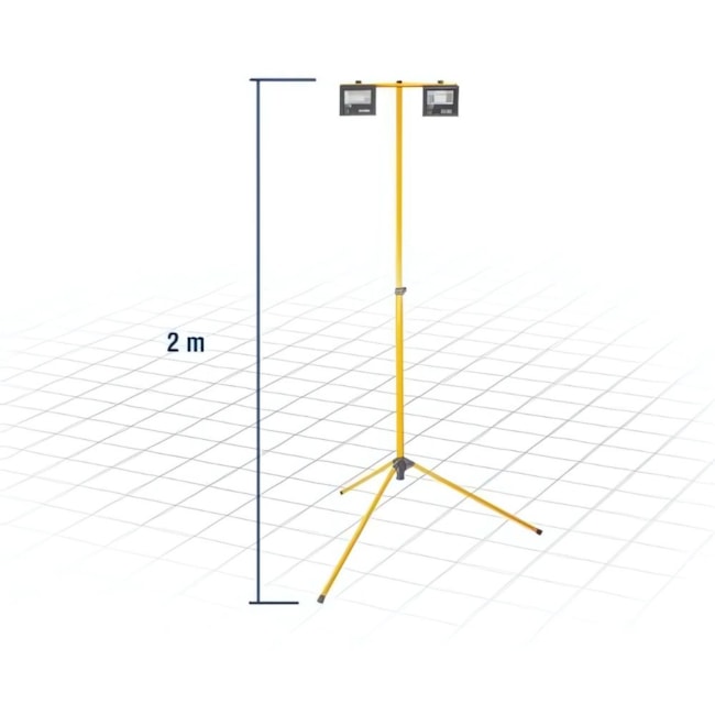 Refletor LED 20W 6500K Bivolt Preto Tripé 2 metros 8075002020 VONDER-7d07ac80-283d-47eb-a3b9-7ac944a3e0d4