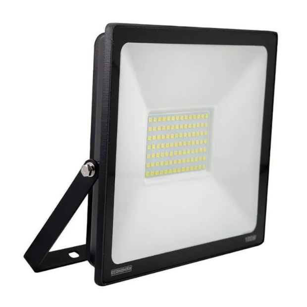 Refletor Projetor LED 100W 6500K Bivolt Preto 12797 ECONOMAX KIAN-0242bc75-e5da-4e30-ae7e-aadb87026ab5