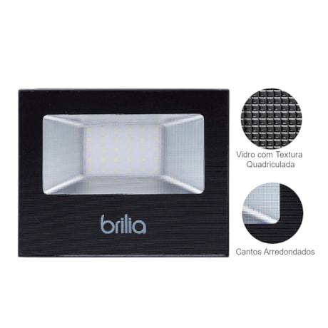 Refletor Projetor LED 30W 3000K Bivolt 300217 BRILIA-91013075-2f7b-4633-84b7-dcb7cbde946f