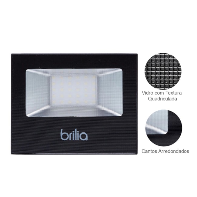 Refletor Projetor LED 30W 6500K Bivolt 438718 BRILIA-4242c2a6-639d-417f-baa9-dc005fccf29c