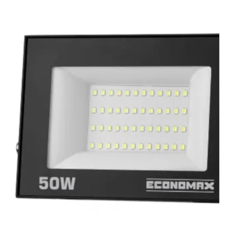 Refletor Projetor LED 50W 6500K Bivolt Preto 12796 ECONOMAX KIAN-cccb0fbb-8cc4-44b3-8fef-023a207f12df