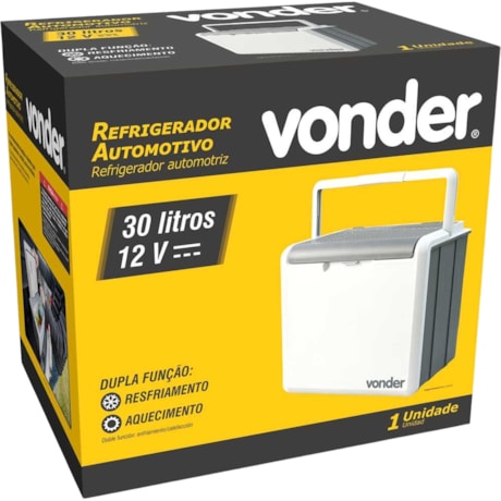 Refrigerador Aquecedor Automotivo 12V 30 litros com Alça Cabo Carregador 3311030000 VONDER-7453b5c3-a8ba-41d9-ab94-ced68016191c