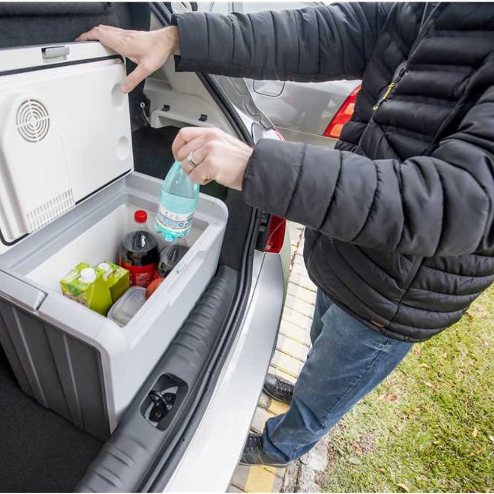 ホットケット222 Refrigerador Aquecedor Automotivo 12V 30 litros com Alça Cabo