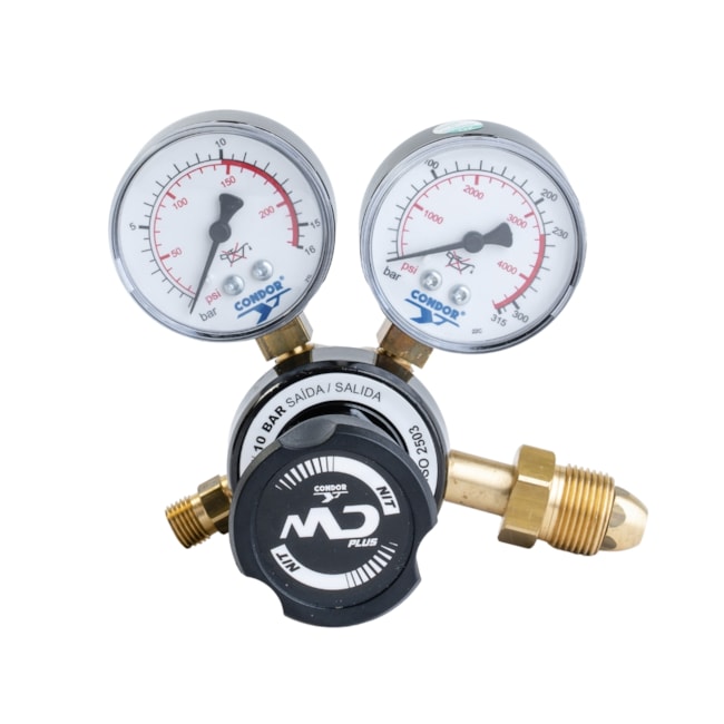 Regulador de Pressão 10 Nitrogênio para Cilindros MD PLUS 410138 CONDOR-9e52f2a4-de01-4679-813f-b6f710f6f1c9