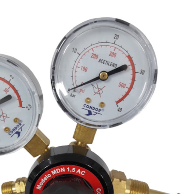 Regulador de Pressão Acetileno para Cilindro 407780 CONDOR-c02a428d-2f2b-402c-b7a4-78e986a7b67a
