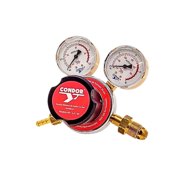 Regulador de Pressão Acetileno para Cilindros 1 Estágio HD 1.5 AC CONDOR-1f6bc459-a995-4f94-b399-f0c9ca348bc9