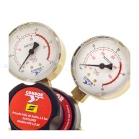 Regulador de Pressão Acetileno para Cilindros 405113 CONDOR