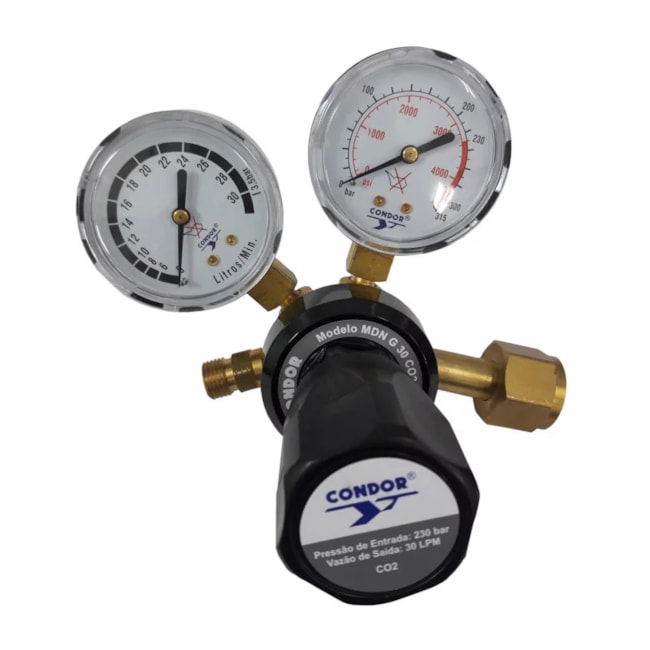 Regulador de Pressão CO2 para Cilindros Nacional MDN G 30 CO2 407786 CONDOR-8f48b4f3-a80e-45e0-8030-4f09d016e45b