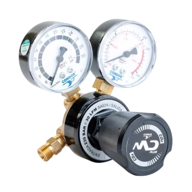 Regulador de Pressão G30 Dióxido de Carbono CO² para Cilindros MD PLUS 410131 CONDOR-e01ff62f-bcac-4866-9115-c52ce0c2cc09