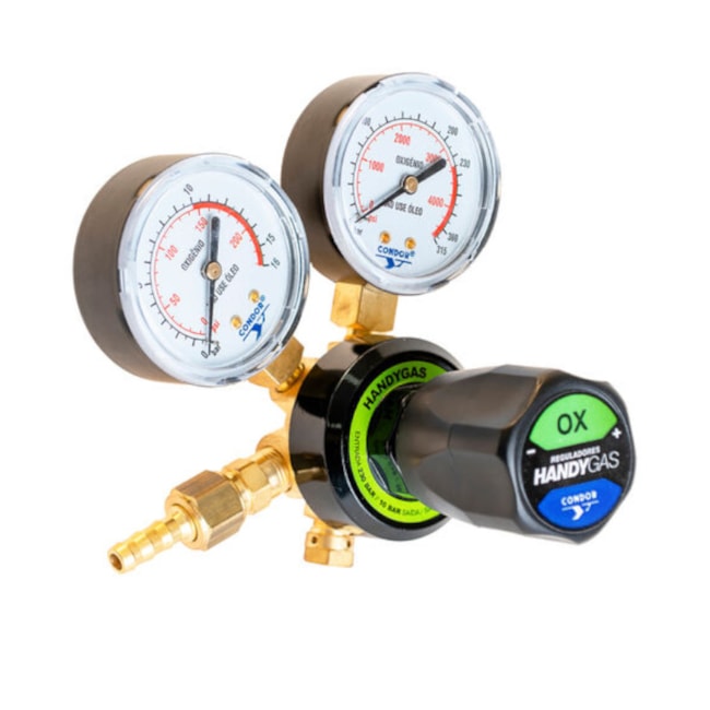 Regulador de Pressão Oxigênio para Cilindro 155/45MH HANDYGAS 10 OX CONDOR-3852090e-ad43-4864-929d-005acff3adca
