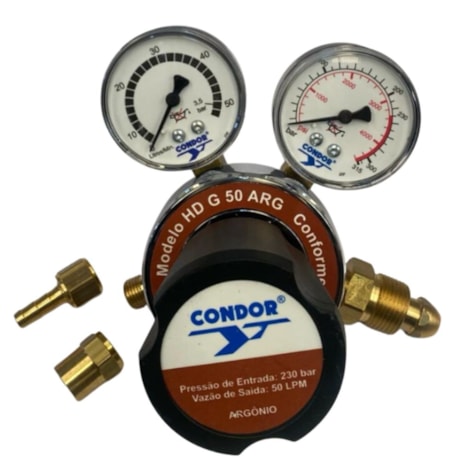 Regulador de Pressão para Cilindros 50 LPM HD G 50 ARG CONDOR-77773ed9-2c3b-4491-b77d-b2da1de03dce