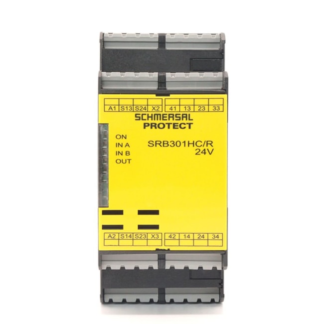 Relé de Segurança 24VAC/DC 3NA+1NF SRB 301-HC/R 101190594 ACE SCHMERSAL-960b1ebc-cd34-4153-b6ca-1e7ae36431be