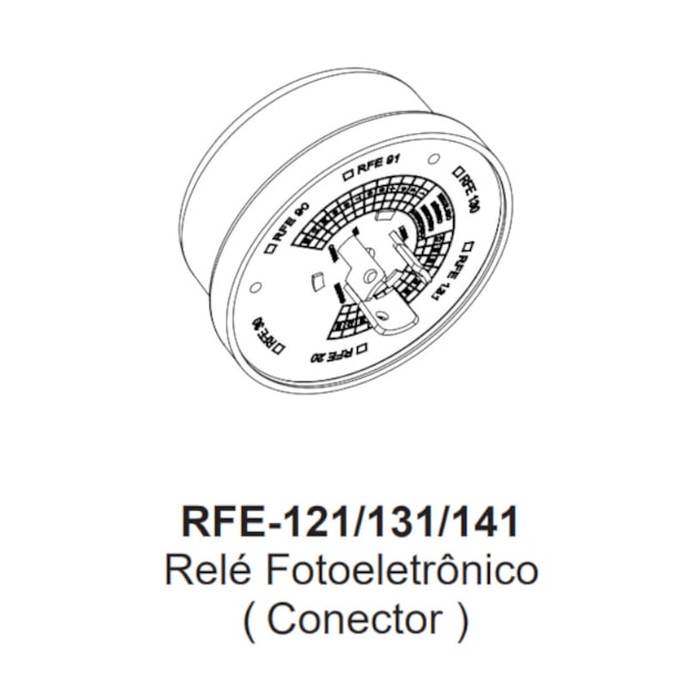 Relé Fotoeletrônico/Fotocélula 1.000W Bivolt com Conector sem Base RFE-131 6POP 13626 MARGIRIUS-64bab2a5-54e8-417e-9262-ac2440c54ef9