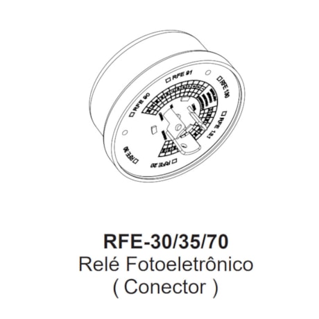 Relé Fotoeletrônico/Fotocélula 1.000W Bivolt Temporizador 4 ou 6 Horas com Conector sem Base RFE-70 6PAP 13918 MARGIRIUS-e8041bb4-69cb-496d-bb4f-344966412966