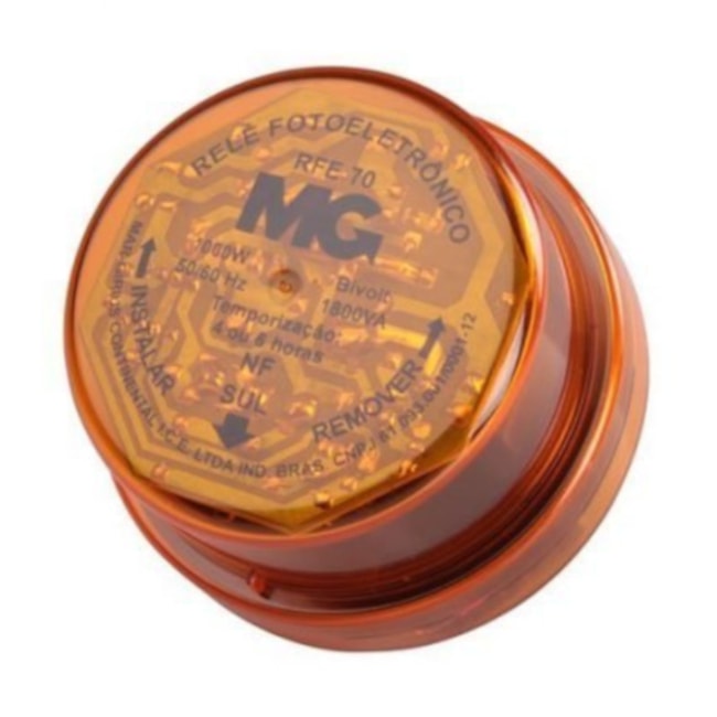 Relé Fotoeletrônico/Fotocélula 1.000W Bivolt Temporizador 4 ou 6 Horas com Conector sem Base RFE-70 6PAP 13918 MARGIRIUS-135e2a85-2091-4d9e-bcc8-20d22cdc0534