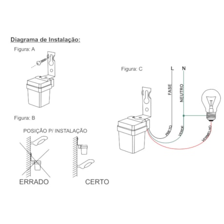 Relé Fotoeletrônico/Fotocélula 1.200W Bivolt com Base RF0314 DECORLUX-dab987eb-18a1-4d32-a672-3854dbfa64fb