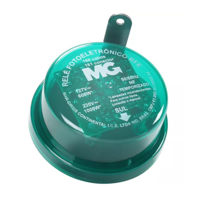 Relé Fotoeletrônico Temporizador 1000W 1/12 Horas Conector RFE-161 6PTP MARGIRIUS-f05b439e-d69b-485d-887f-e7944819c23d